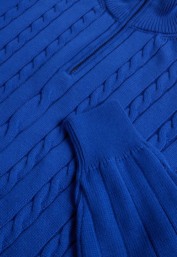 Paul Stuart Quarter Zip Cable Knit Sweater, image 2
