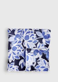 Paul Stuart Large Floral Pocket Square, thumbnail 1