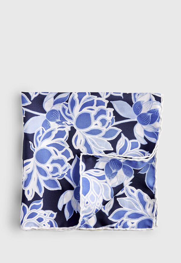 Paul Stuart Large Floral Pocket Square, image 1
