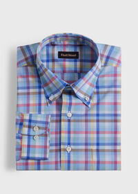 Paul Stuart Cotton Plaid Sport Shirt, thumbnail 1