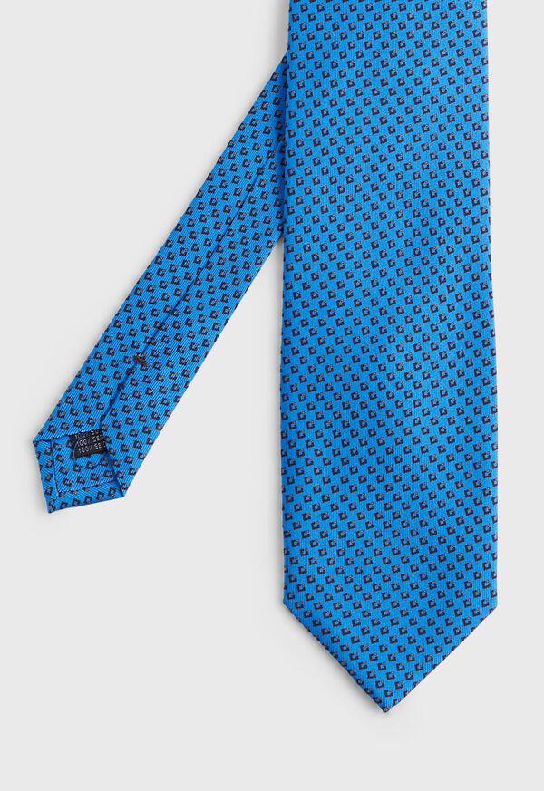 Paul Stuart Printed Silk Micro Diamond Tie, image 1