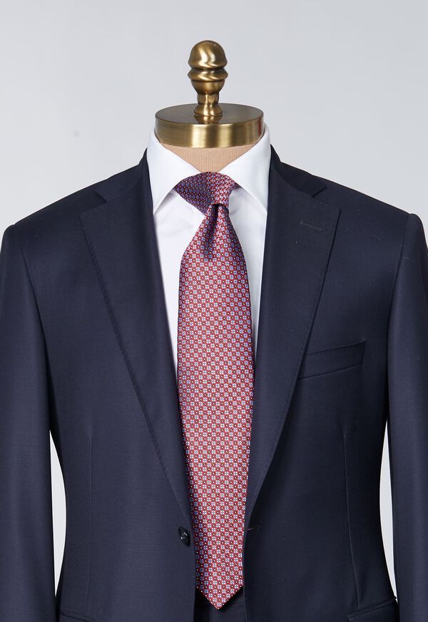 Paul Stuart Silk Jacquard Small Medallion Tie, image 2