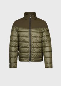 Paul Stuart Puffer Jacket With Tonal Shoulder Contrast Fabric, thumbnail 1