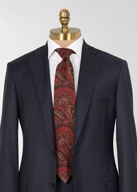 Paul Stuart Printed Wool Paisley Tie, thumbnail 2