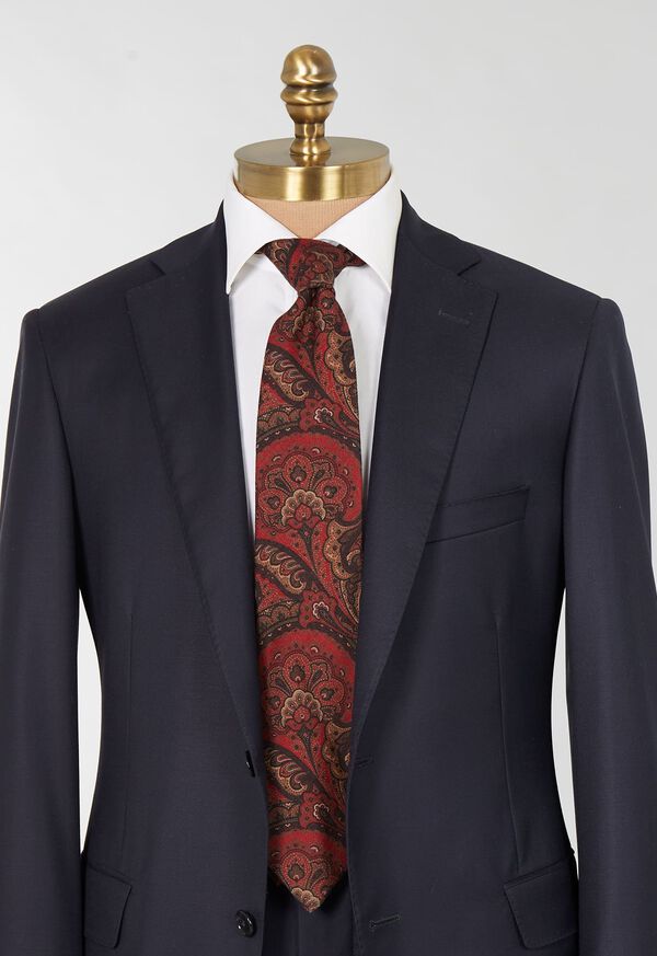 Paul Stuart Printed Wool Paisley Tie, image 2