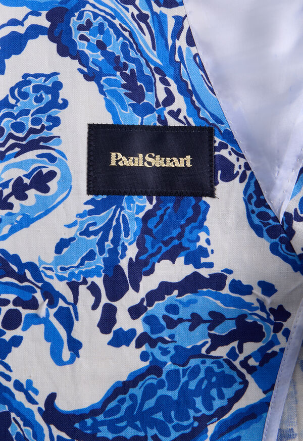 Paul Stuart Printed Paisley Linen Dinner Jacket, image 5