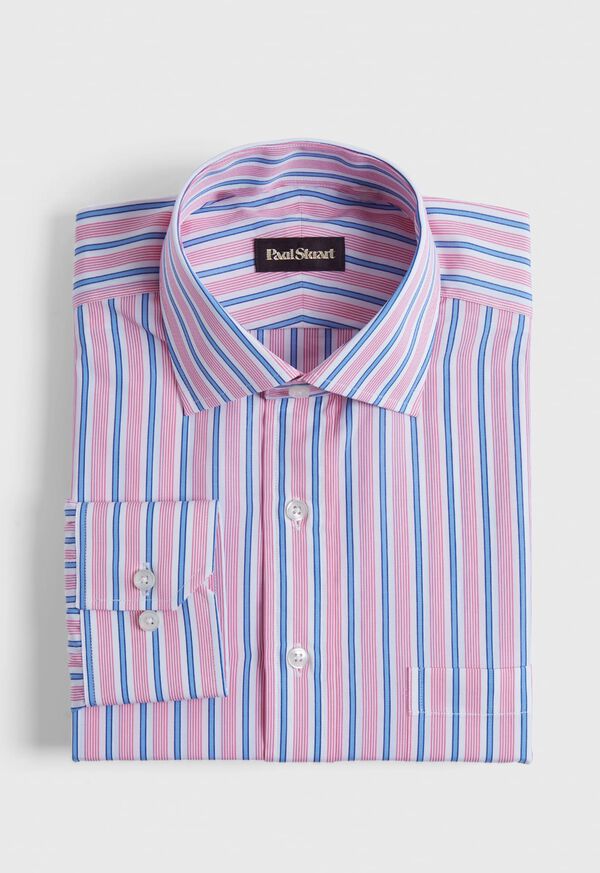 Paul Stuart Variegated Stripe Cotton Dress Shirt, image 1