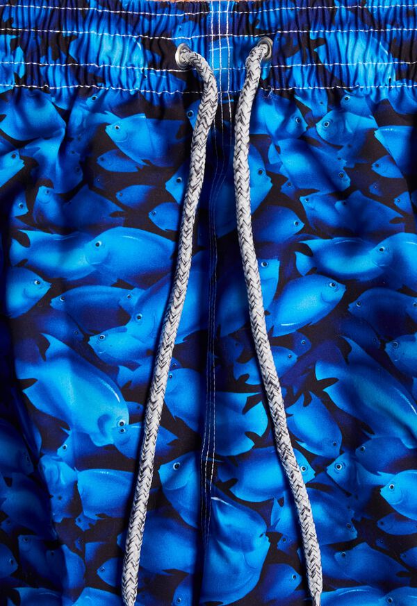 Paul Stuart Rolex Fish Print Swim Trunk, image 2