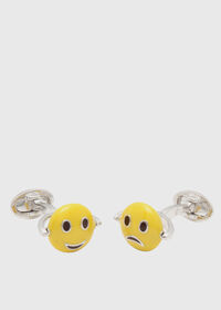 Paul Stuart Happy & Sad Emoji Cufflinks, thumbnail 1