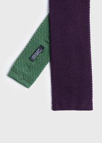 Paul Stuart Two Tone Knit  Wool Tie, thumbnail 1