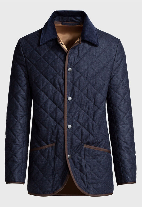 Paul Stuart Quilted Loden Barn Jacket, image 1