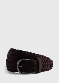 Paul Stuart Woven Suede Belt, thumbnail 1