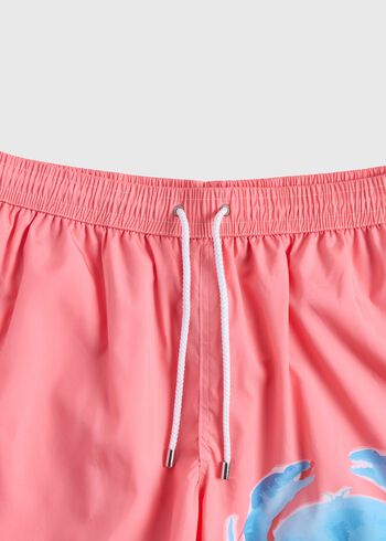 Paul Stuart Crab Print Swim Trunk