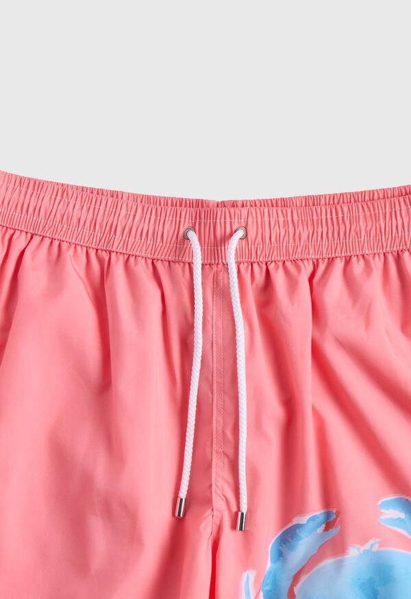 Paul Stuart Crab Print Swim Trunk, image 2