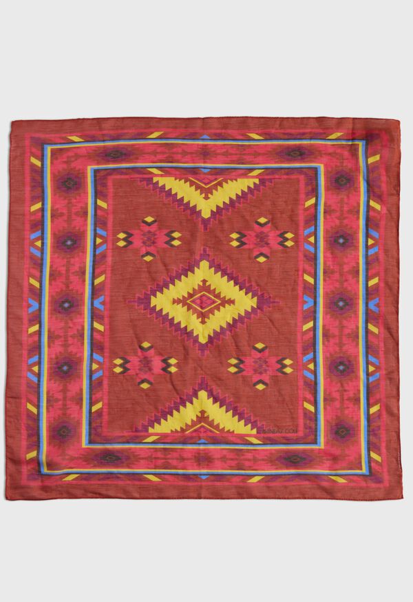Paul Stuart Linen & Silk Print Bandana, image 2