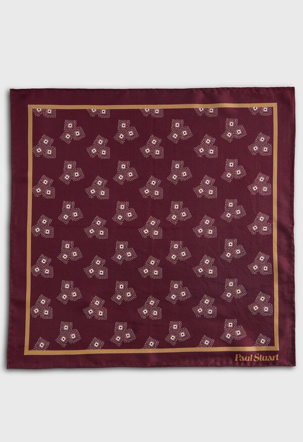 Paul Stuart Geometric Dot Pocket Square, image 2