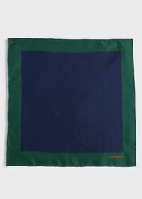 Paul Stuart Printed Silk Color Block Pocket Square, thumbnail 2