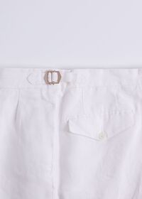 Paul Stuart Linen Washed Pleated Front Trouser, thumbnail 3
