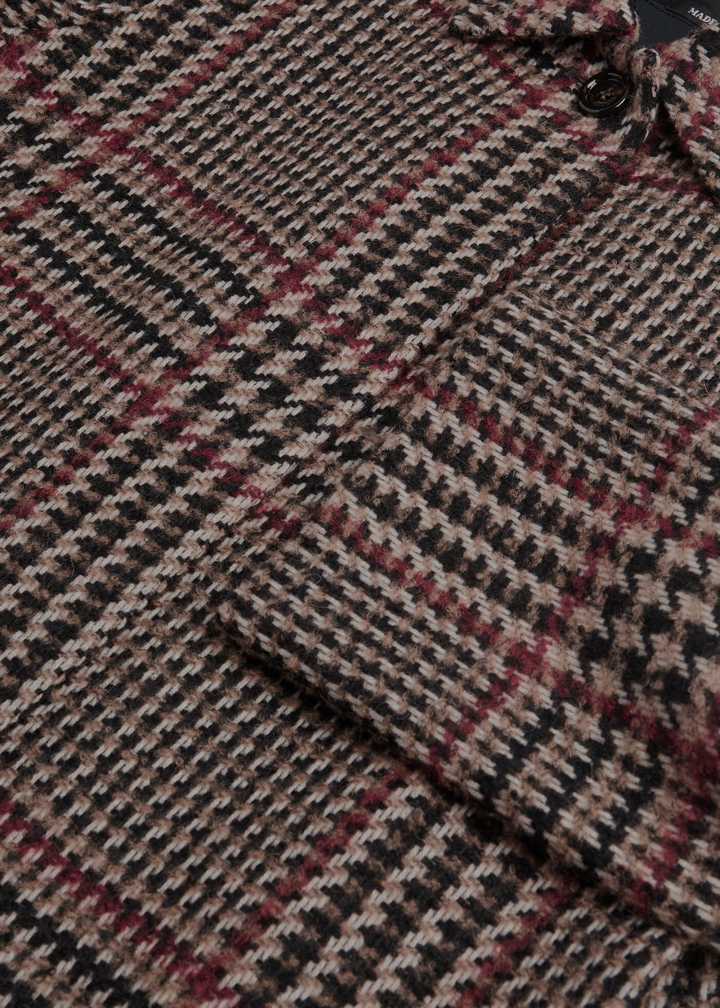 Men's glen plaid overcoat hotsell
