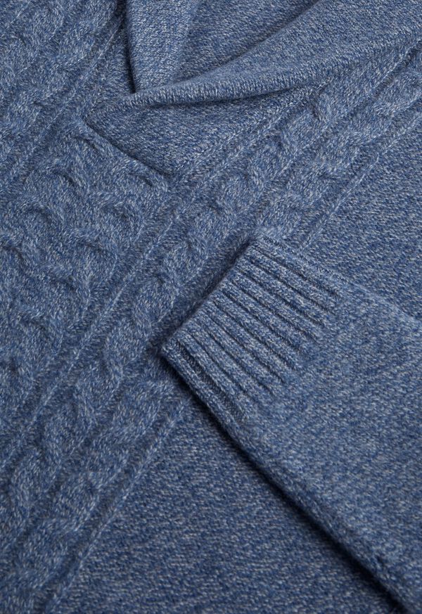 Paul Stuart Shawl Collar Center Cable Sweater, image 3