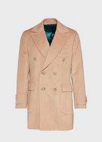 Paul Stuart Camel Hair Double Breasted Short Coat, thumbnail 1