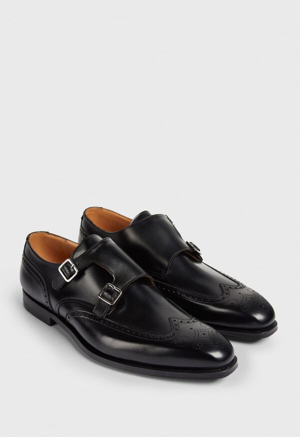 Paul Stuart Hawthorne Leather Double Monk Strap, image 3