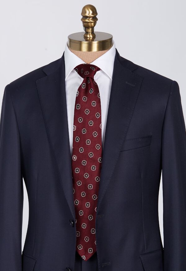 Paul Stuart Woven Silk Tossed Medallion Tie, image 2