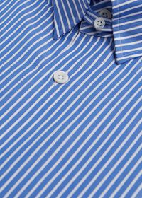 Paul Stuart Blue and White Stripe Dress Shirt, thumbnail 3