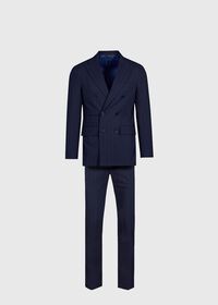 Paul Stuart All Year Wool Double Breasted Stripe Suit, thumbnail 1