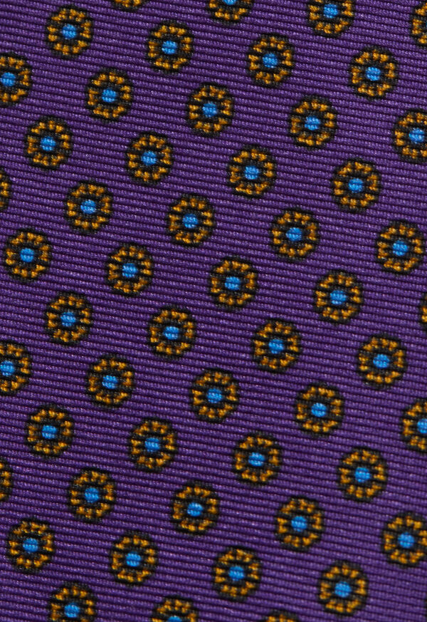 Paul Stuart Micro Medallion Printed Silk Tie, image 3