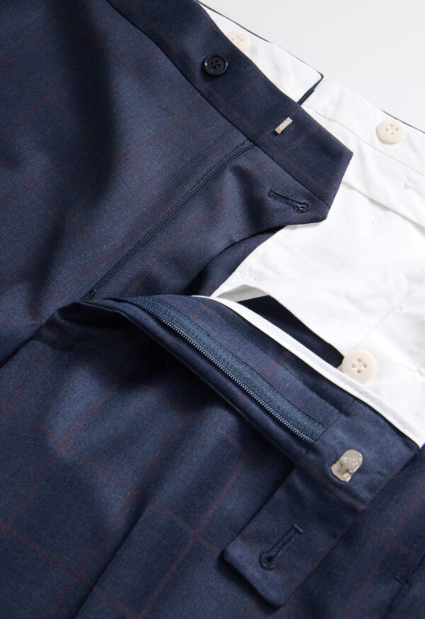 Paul Stuart All Year Wool Windowpane Suit, image 6