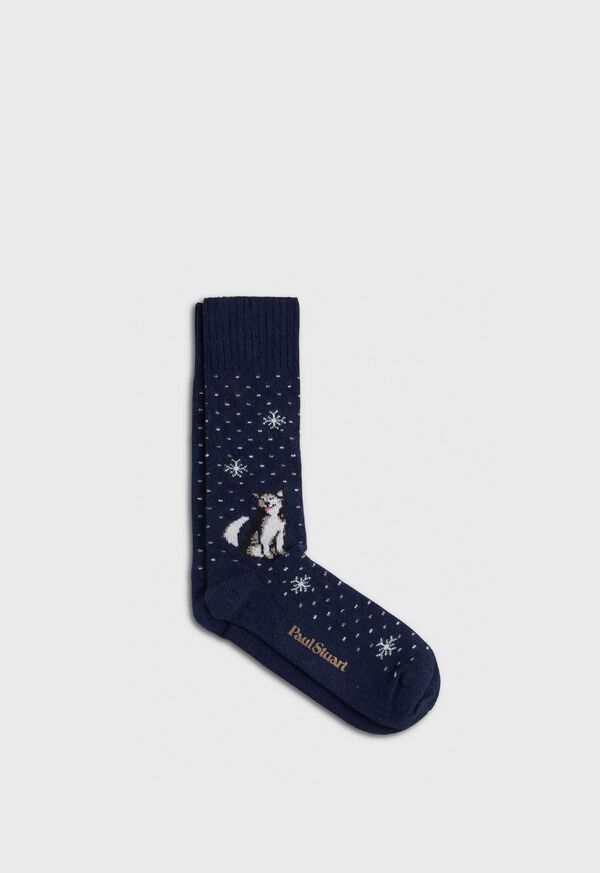 Paul Stuart Husky Motif Sock, image 1