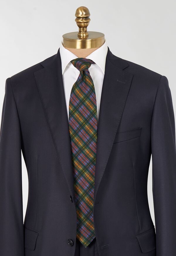 Paul Stuart Printed Wool Plaid Tie, image 2