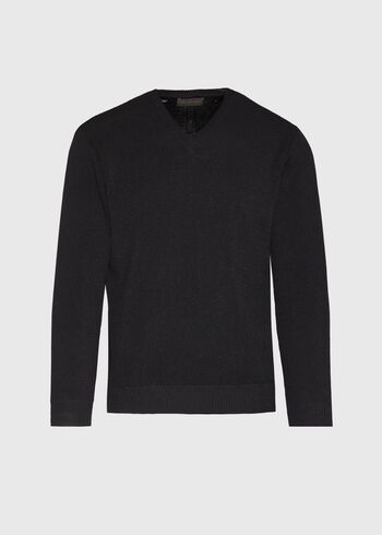 Paul Stuart Classic Alpaca Links V-Neck Sweater