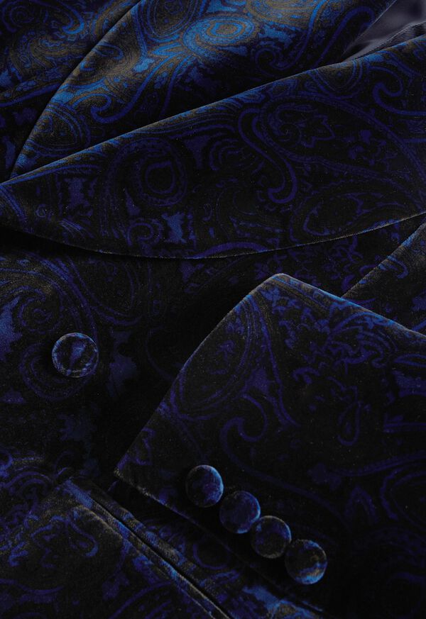 Paul Stuart Paisley Velvet Dinner Jacket, image 3