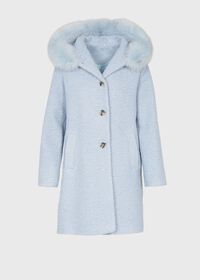 Paul Stuart Boucle Coat with Hood, thumbnail 1
