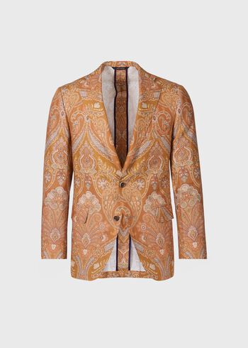 Paul Stuart Printed Paisley Linen Jacket