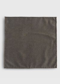 Paul Stuart Solid Pocket Square with Contrast Border Stitch, thumbnail 2