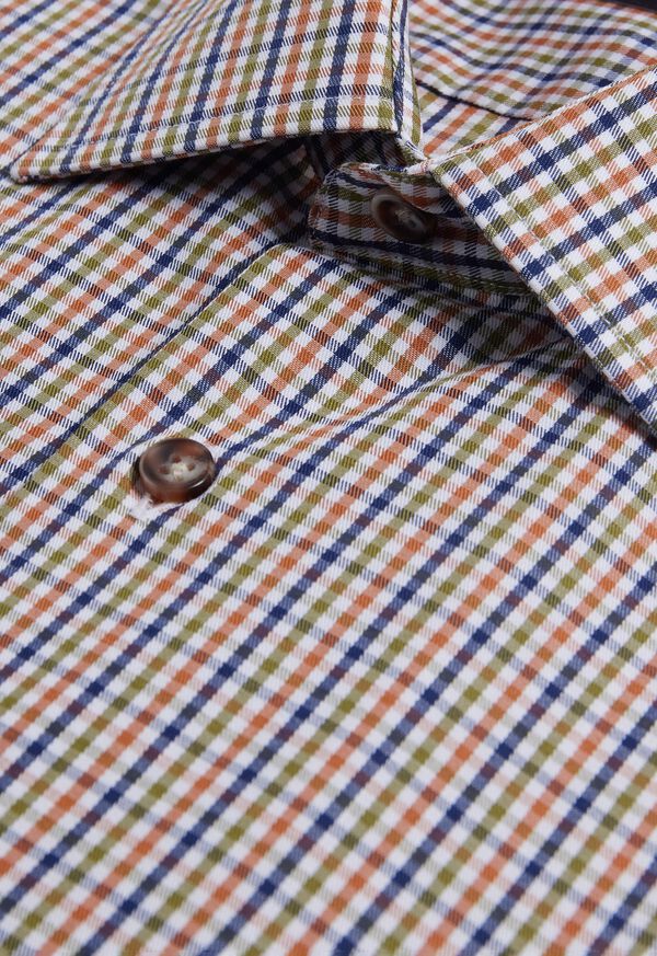 Paul Stuart Cotton Check Sport Shirt, image 2