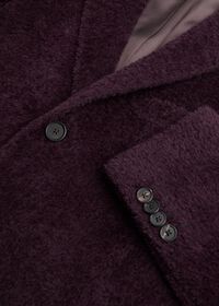 Paul Stuart Eggplant Long Hair Overcoat, thumbnail 3