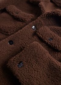 Paul Stuart Curly Shearling Shirt Jacket, thumbnail 3