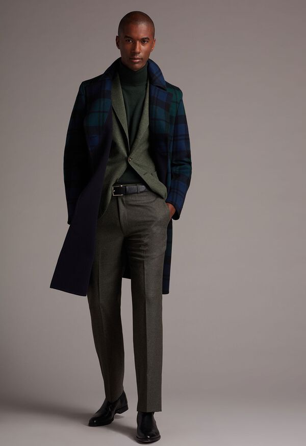 Paul Stuart Plaid Double Face Overcoat, image 3