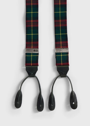 Paul Stuart Flannel Plaid Suspenders