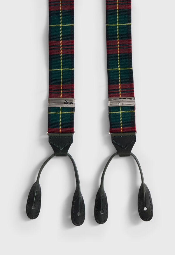 Paul Stuart Flannel Plaid Suspenders, image 2