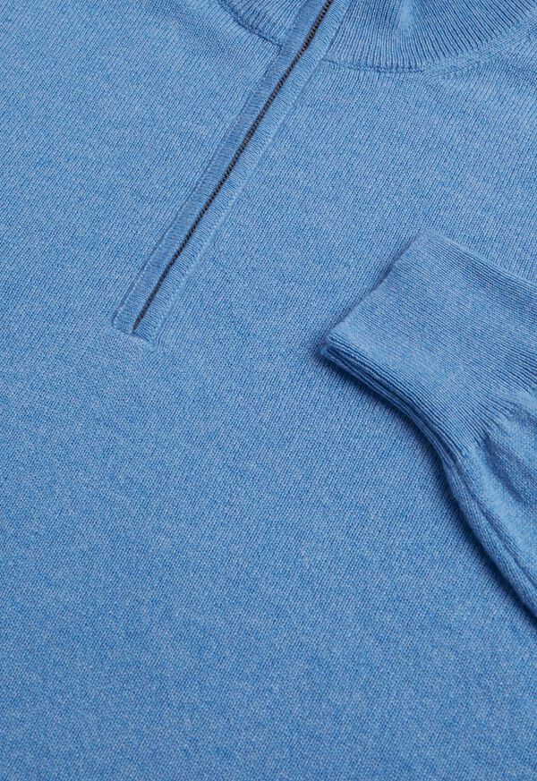 Paul Stuart Classic Cashmere Quarter Zip Sweater, image 2
