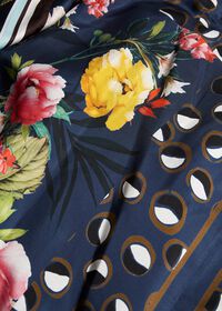 Paul Stuart Silk Patchwork Midi Skirt, thumbnail 2