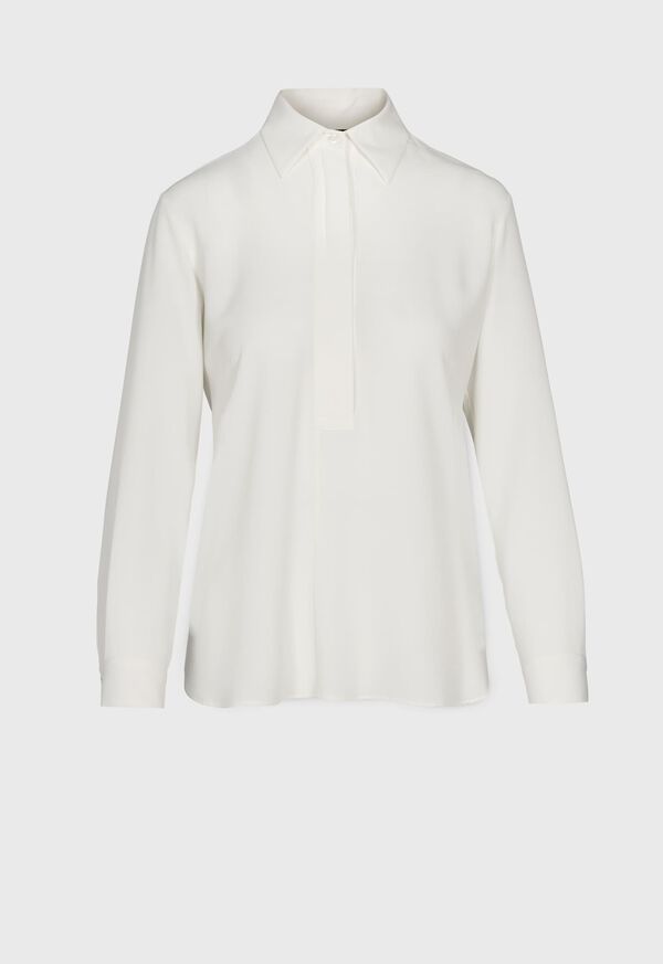 Paul Stuart Blouse With Popover Collar, image 2