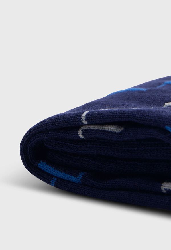 Paul Stuart Cotton & Cashmere Blend Zig Zag Sock, image 2