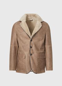 Paul Stuart Brown Shearling Jacket, thumbnail 1