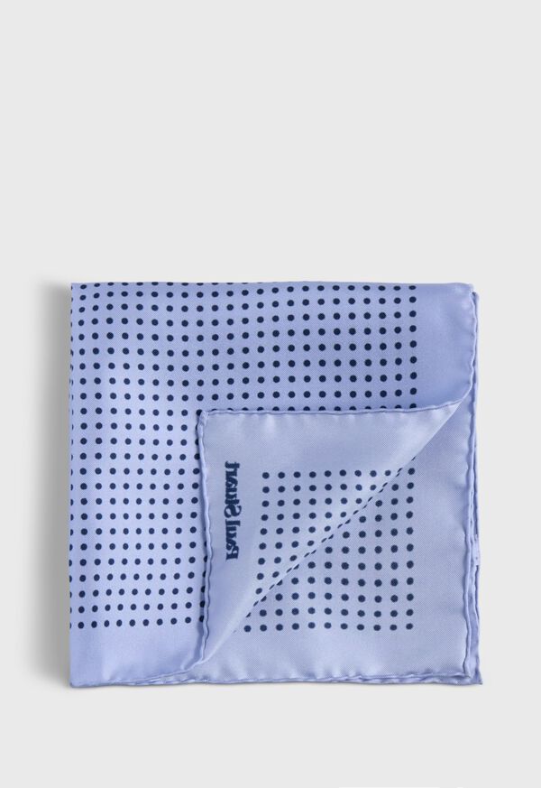 Paul Stuart Printed Silk Dot Pocket Square, image 1
